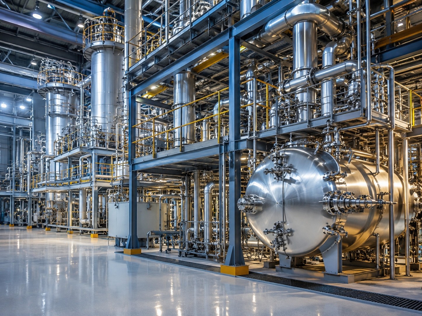 Modern industrial process plant infrastructure